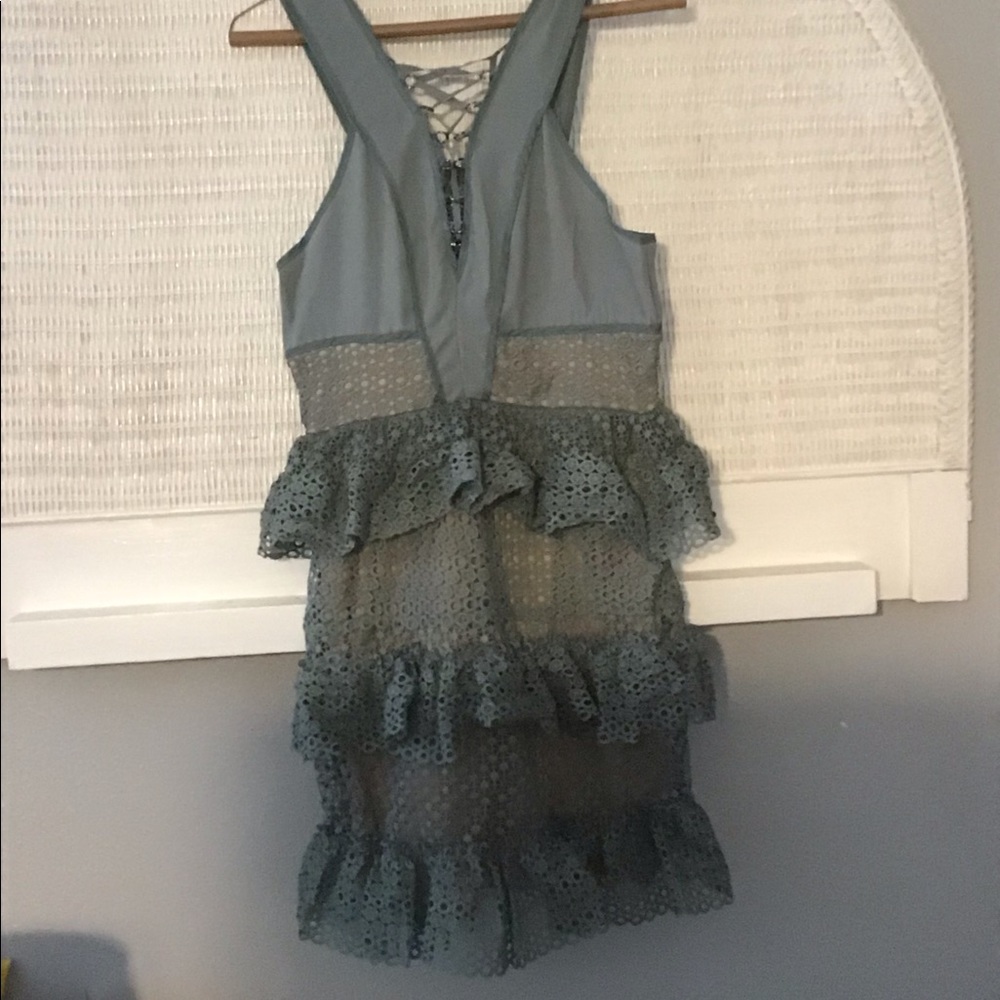 Romeo & Juliet Couture Lace Ruffle Mini Dress (NWT) - Picture 3 of 8